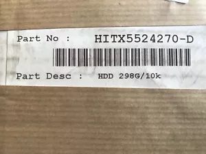 NEW HP HITACHI AE123B XP10000 300GB 10K RPM Fiber Channel 3.5" HDD 5524270-D - Picture 1 of 1