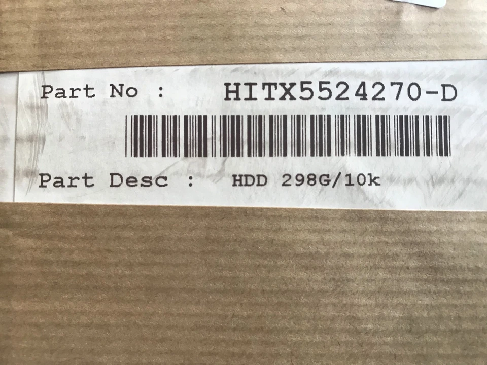 NEW HP HITACHI AE123B XP10000 300GB 10K RPM Fiber Channel 3.5" HDD 5524270-D - Image 1 of 1