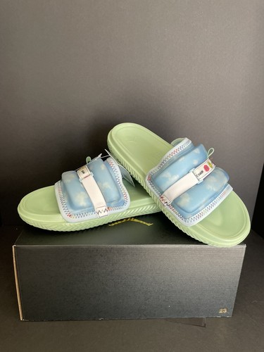 J Balvin Nike Jordan Super Play Slide SPs DR1330 413 Blu Celestino Bianco M10