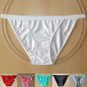 Damen Tanga Slip - glänzend - uni / gemustert - Gr. S (36/38) - Picture 1 of 10