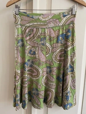 Falda Cabi Acampanada Paisley Elastizada y Acampanada Para Mujer Talla US XS Foto 1 de 4