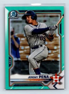 Jeremy Pena 2021 Bowman cromato #BCP-190 Prospects rifrattore acqua #/125 - Foto 1 di 2