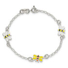 Bracelet charme chaîne abeilles en argent sterling 925