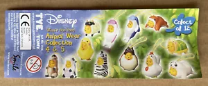 CARTINA WINNIE THE POOH ANIMAL WEAR COLLECTION 4 & 5 DISNEY TOMY CARTINE - Foto 1 di 1