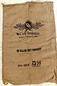 Cafe Imports Mexiko Kaffeesack Sackleinen 41"" x 27"" Wandkunst, Garten, Spiele, Handwerk - Bild 1 von 9