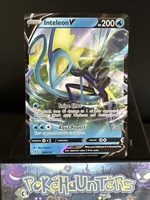 Pokemon Card Inteleon V 049/192 Rebel Clash Holo Ultra Rare NM - Image 1 of 2