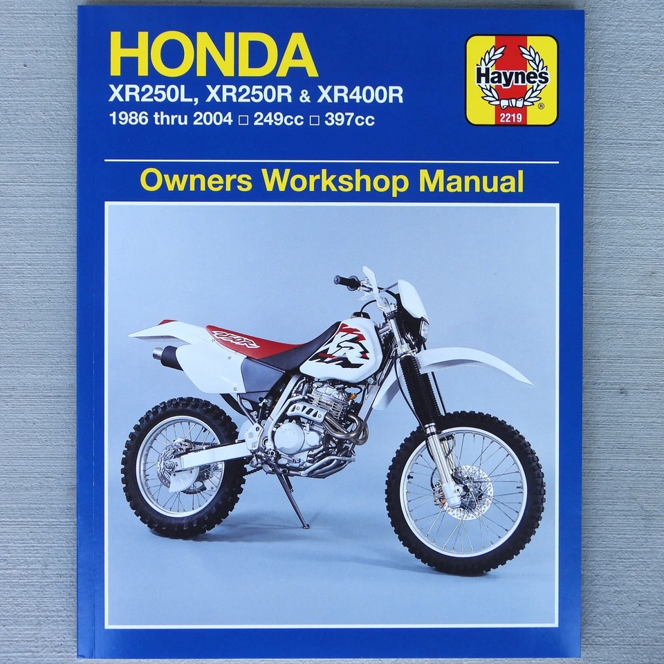 1986-2003 Honda XR250 XR400 XR 250 400 XR400R HAYNES REPAIR MANUAL 2219 - Image 1 of 3
