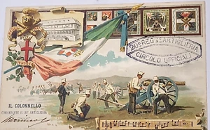 20° Reggimento Artiglieria Padova Tricolore spartito cartolina Circolo Ufficiali - Imagen 1 de 2