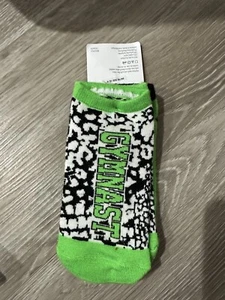 Justice Crew Girls 2 pack Socks Gymnast Fits Shoes 13-5 New - Picture 1 of 3