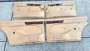 86-91 Mercedes W126 420SEL Interior Door Panel Cover Beige LWB Set Clean OEM ✅ - Picture 1 of 23