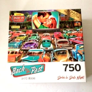 750 Piece Puzzle BACK TO THE PAST - Drive in Date Night - Picture 1 of 2