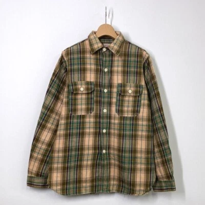 Camisa Warehouse Franela Cuadros Occidentales Mediana Verde De Japón Foto 1 de 4