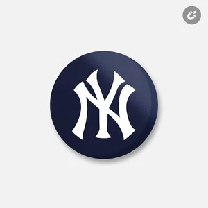 New York Yankees MLB | 4"" X 4"" Imán decorativo redondo - Imagen 1 de 2