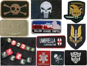 PATCH Pirat Totenkopf Skull Sniper Softair Military Klettverschluss Militär - Bild 1 von 33