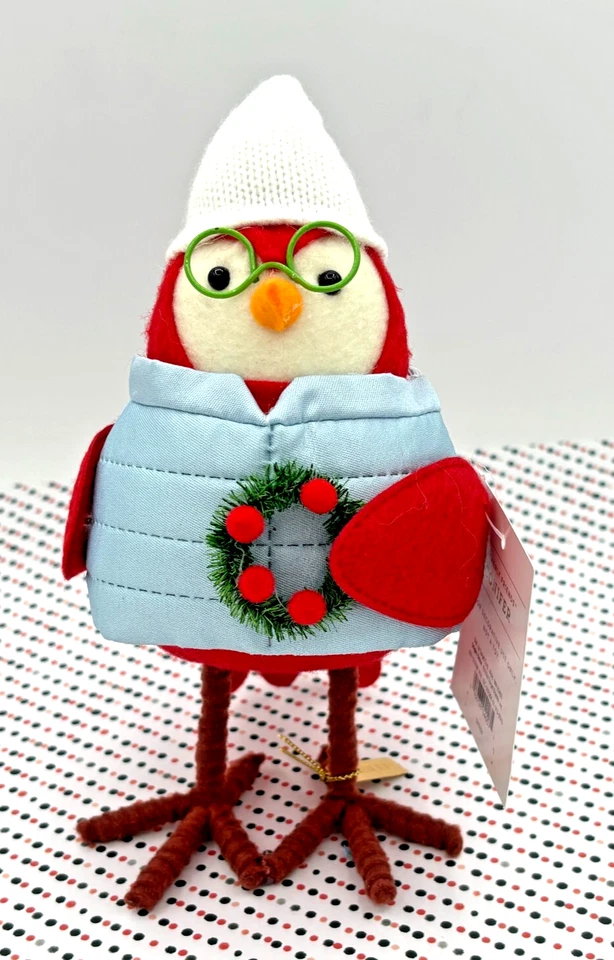 Target Wondershop 2024 Featherly Friends CONIFER Christmas Bird Holding Wreath