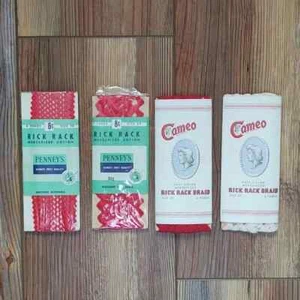 Trenza/costura vintage JC Penney's & Cameo Rick Rack - Imagen 1 de 3