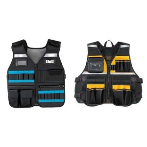 Reflective Safety Tool Vest with Multi Pockets, Heavy Duty Tool Vest Universal - Picture 1 of 7