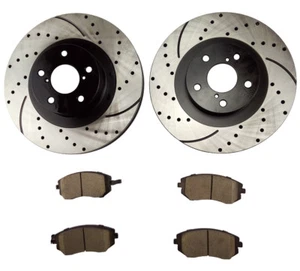 Fits 2003-2005 Subaru Outback Front Brake Rotors and Ceramic Brake Pads/10048 - Picture 1 of 5
