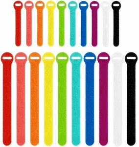 Wrap It Storage Self Gripping Cable Ties (20 Pack) Multi Color - Picture 1 of 5