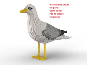 LEGO Seagull statue building instruction ONLY INSTRUCTION NO BRICKS - Bild 1 von 6