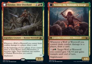Tovolar, Dire Overlord // Tovolar, the Midnight Scourge - Foil MID LP MTG - Picture 1 of 1