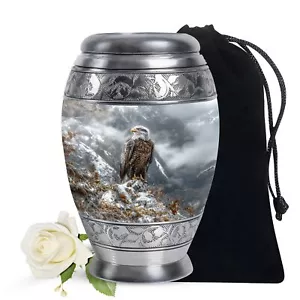 Eagle Urn Human Ashes Women, Cremation Urns For Ashes Adult Male, 10 Inch - Picture 1 of 7