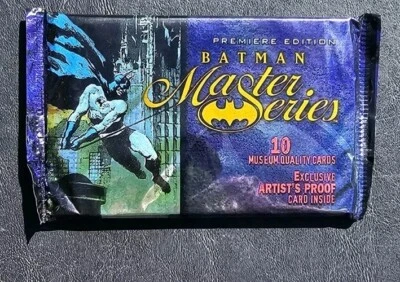 Tarjetas coleccionables Batman Master Series Premier Edition 1996, 1 paquete sellado de fábrica. Foto 1 de 2