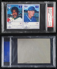 1987 Kraft Home Plate Heroes Food Issue Panels Jim Rice Jody Davis PSA 6 HOF
