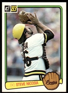 1983 Donruss Steve Nicosia Pittsburgh Pirates #528
