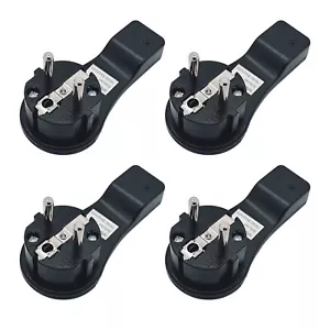 4x Schutzkontakt Winkelstecker Flachstecker flach mit Bügel 16A Strom Stecker - Bild 1 von 7