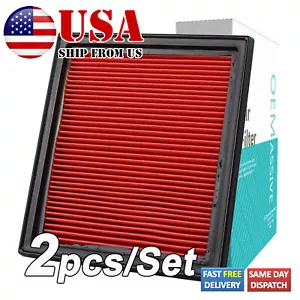 For Nissan Infiniti 350Z 370Z G35 G37 EX35 V6 2X Engine Air Filter #16546-JK20A. - Bild 1 von 7