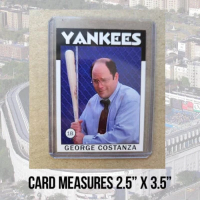 Seinfeld George Costanza 1986 Retro Style Baseball Card NY Parody + BONUS ITEMS - Image 1 of 4
