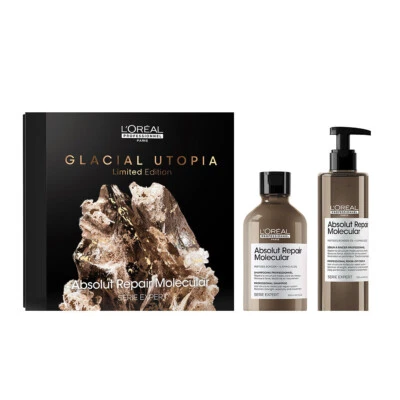 Loreal Absolut Molecular Repair Serie Expert Haarpflegeset Shampoo+ Rinse-Off - Bild 1 von 4