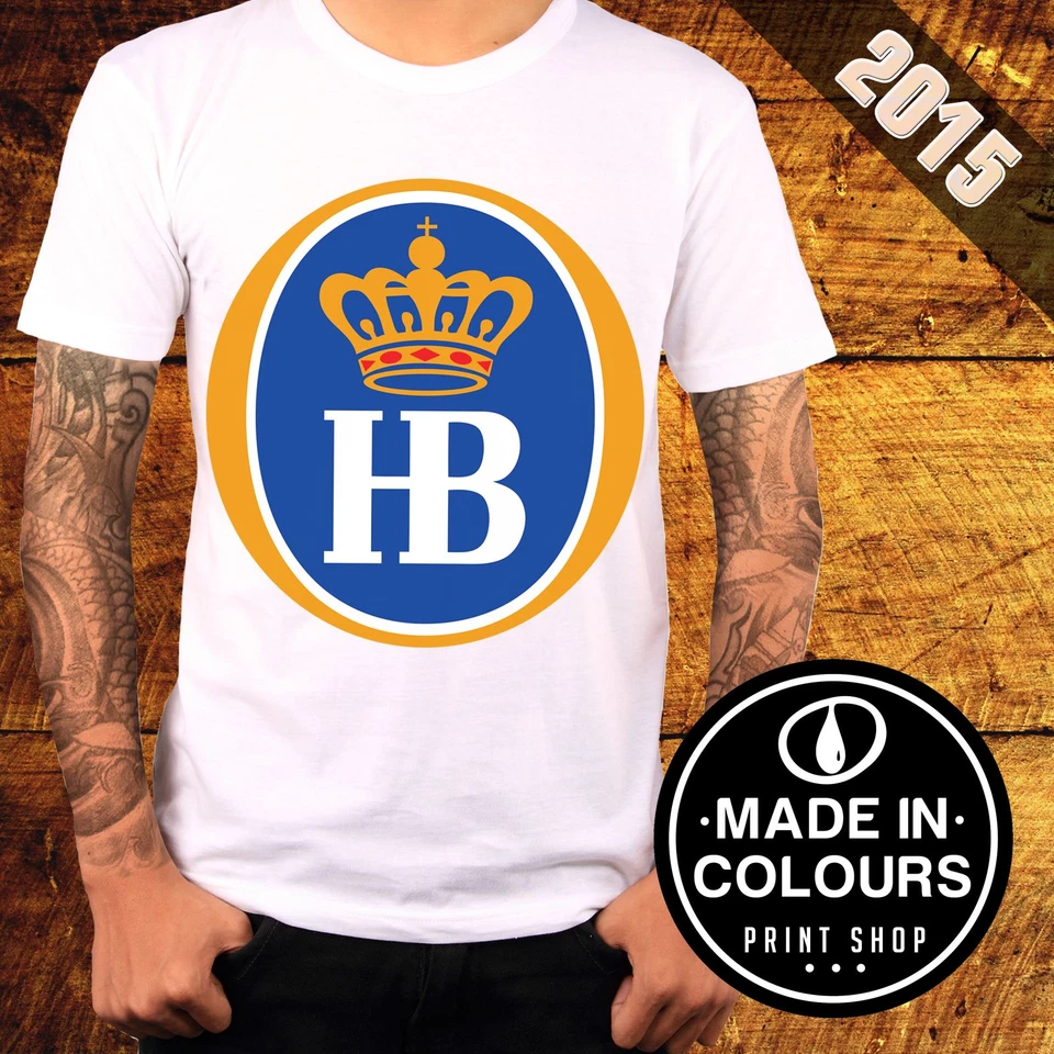 T-Shirt Beer HB Corona ink Traditional Old 2015 - TATTOO SLUB - Made in Colours - Immagine 1 di 1