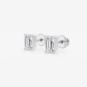 IGI zertifizierte 2,00ct Lab Grown Diamant Ohrstecker in 14k Weißgold - Bild 1 von 3