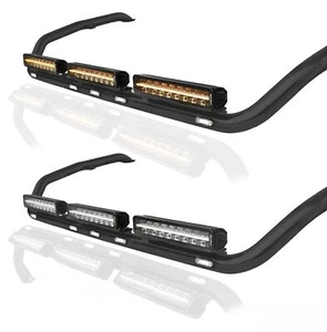 Black Roof Bar + LEDs + LED Bars To Fit Volvo FMX Low Standard Sleeper Cab 2021+ - Picture 1 of 13