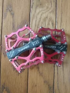 DH Sports MTB Pedals Red - Picture 1 of 1