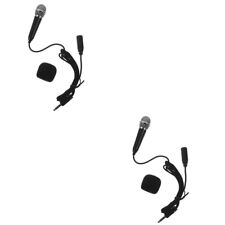  2 Sets of Vocal Microphones Portable Microphone Small Microphones For Mobile
