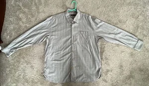 Tommy Bahama Mens XXL Long Sleeve Button Down Dress Shirt Gray/Burgandy - Picture 1 of 14