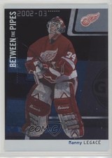 2002-03 ITG Be A Player Between the Pipes Manny Legace #28