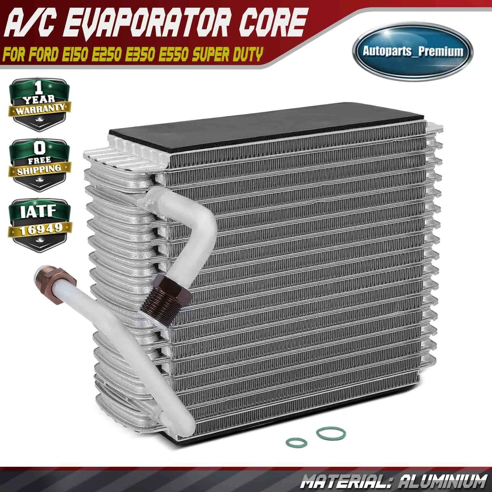 Aleta de placa de núcleo de evaporador de aire acondicionado para Ford E-150 E-250 E-350 E-450 E-550 Super Duty Foto 1 de 4