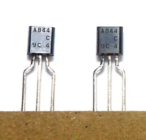 20pc PNP Transistor 2SA844 C A844 TO-92 Vceo=-55V Ic=-100mA Pd=300mW Hitachi - Picture 1 of 2