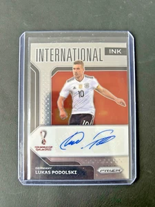 2022 Panini Prizm Deutschland DFB LUKAS PODOLSKI International Ink Auto - Picture 1 of 2