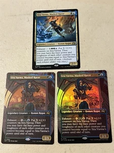3 x mtg Sita Varma Masked Racer, 2 borderless, 1 foil, Aetherdrift, unplayed - Picture 1 of 1