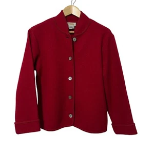 Talbots Women Wool Blazer Petite Sz PS Button Front Business Office Work Teacher - Picture 1 of 5