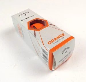 Callaway Golf Balls Orange Matte Finish Super Soft 3 balls NEW - Picture 1 of 3