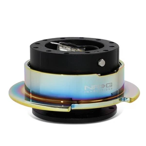 NRG VOLANTE LIBERACIÓN RÁPIDA GENERACIÓN 2.5 CON HARDWARE CUERPO NEGRO/ANILLO NEO CROMO - Imagen 1 de 8