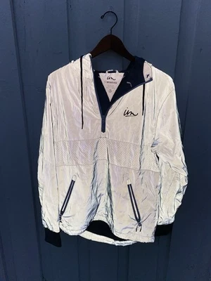 Imperial Motion Reflective Hooded Jacket Silver Gray Mens Size Small IM - Image 1 of 4