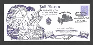 U.S. 2006 IDITAROD TRAIL, KNIK, AK MUSEUM MUSHERS AND CANINE HALL OF FAME COVER, - Picture 1 of 1