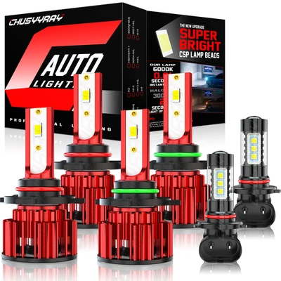 Faros LED + bombillas antiniebla para GMC Sierra 1500 2500 HD 2003 2004 2005 2006 Foto 1 de 4